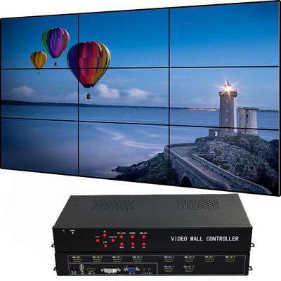 1 In 9 Out HDMI LCD Video Duvar Denetleyicisi, 2x2 2x3 3x2 4x1 4x2 3x3 ve RoHS CE FCC ile