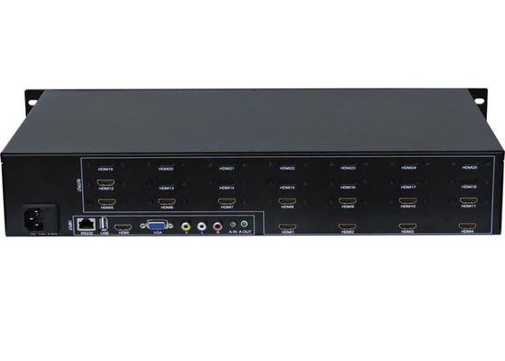 Hdmi 2x2 3x4 2x6 2x5 LCD Video Duvar Matris Denetleyicisi, 12 TV Ekleme için RS232 Kontrollü