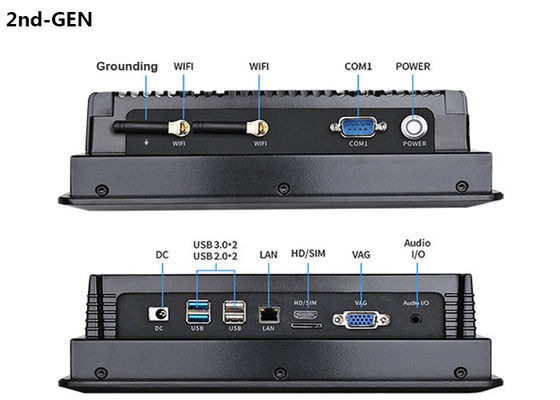 IP65 Su Geçirmez Endüstriyel Panel PC Tasarımlı, CE RoHS Onaylı 8 İnç Endüstriyel Dokunmatik Ekran Panel PC