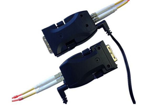 İki Çekirdekli Fiber Kablo Üzerinden Mini DVI Fiber Optik Genişletici 1.65Gbps Bant Genişliği
