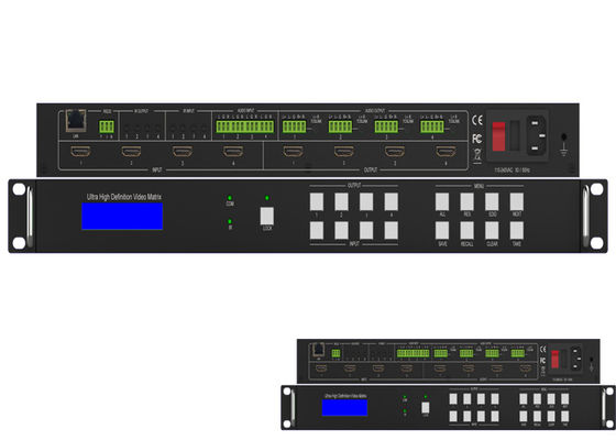 Kusursuz IR Ses UHD HDMI 2.0 Matrix Switcher 4K 60Hz 18Gbps 4x4