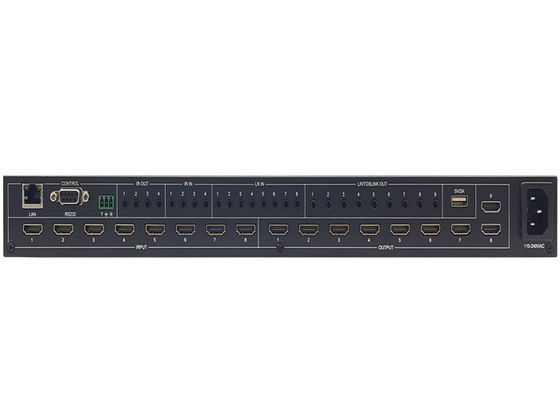 6x6 8k 8 x 8 HDMI Matrix Switcher HDMI Matrix 18 Gbps Kesintisiz Bağlantı