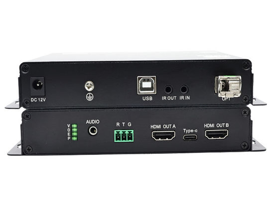 4K 60Hz HDMI Fiber Optic Extender 20KM'ye kadar kayıpsız iletim Uzun mesafe sinyal iletimi