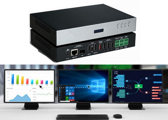 Matris tabanlı çoklu cihaz geçişli 2K IP KVM Matris Anahtarlayıcı