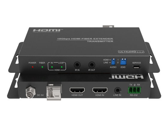 18Gbps 2.0 Video HDMI, Ses Çıkarma ile Fiber Üzerinden Genişletici