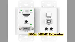 HDBaseT Genişletici 100 m HDMI Ses Video